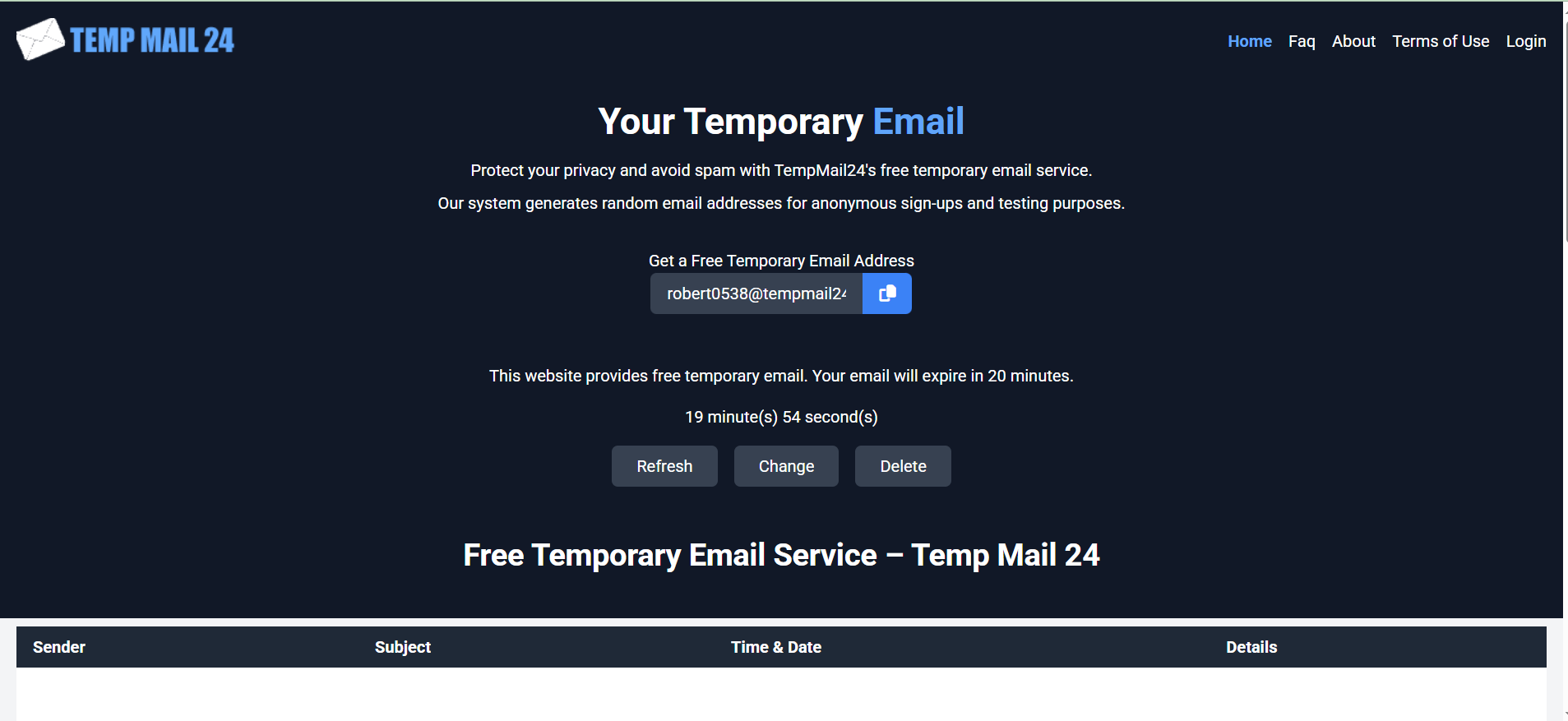 Tempmail24.com
